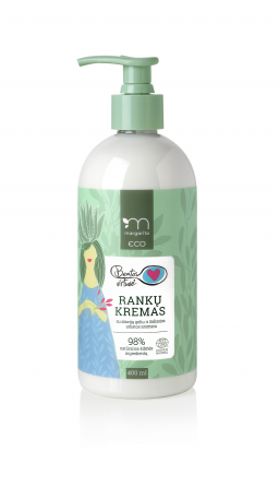 MARGARITA ECO BEATOS VIRTUVĖ Rankų kremas su alavijų geliu ir žaliosios arbatos aromatu 400ml