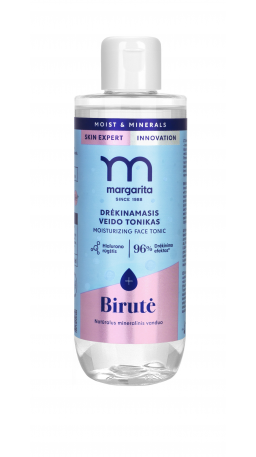 MARGARITA MOIST&MINERALS Drėkinamasis tonikas su "Birutės" mineraliniu vandeniu 200ml